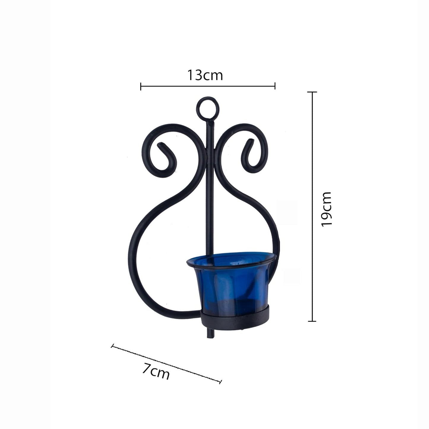 Wrought Iron Wall Sconce Candle Holder