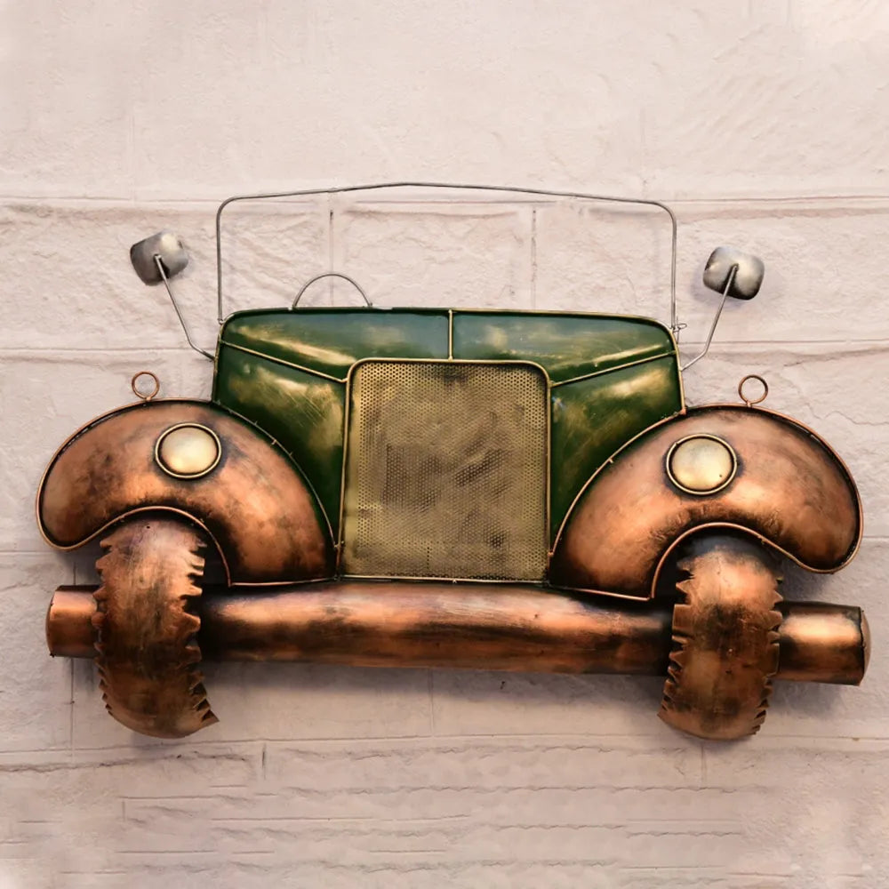 Wrought Iron Car Front Wall Art