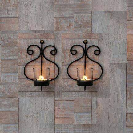 Wrought Iron Wall Sconce Candle Holder