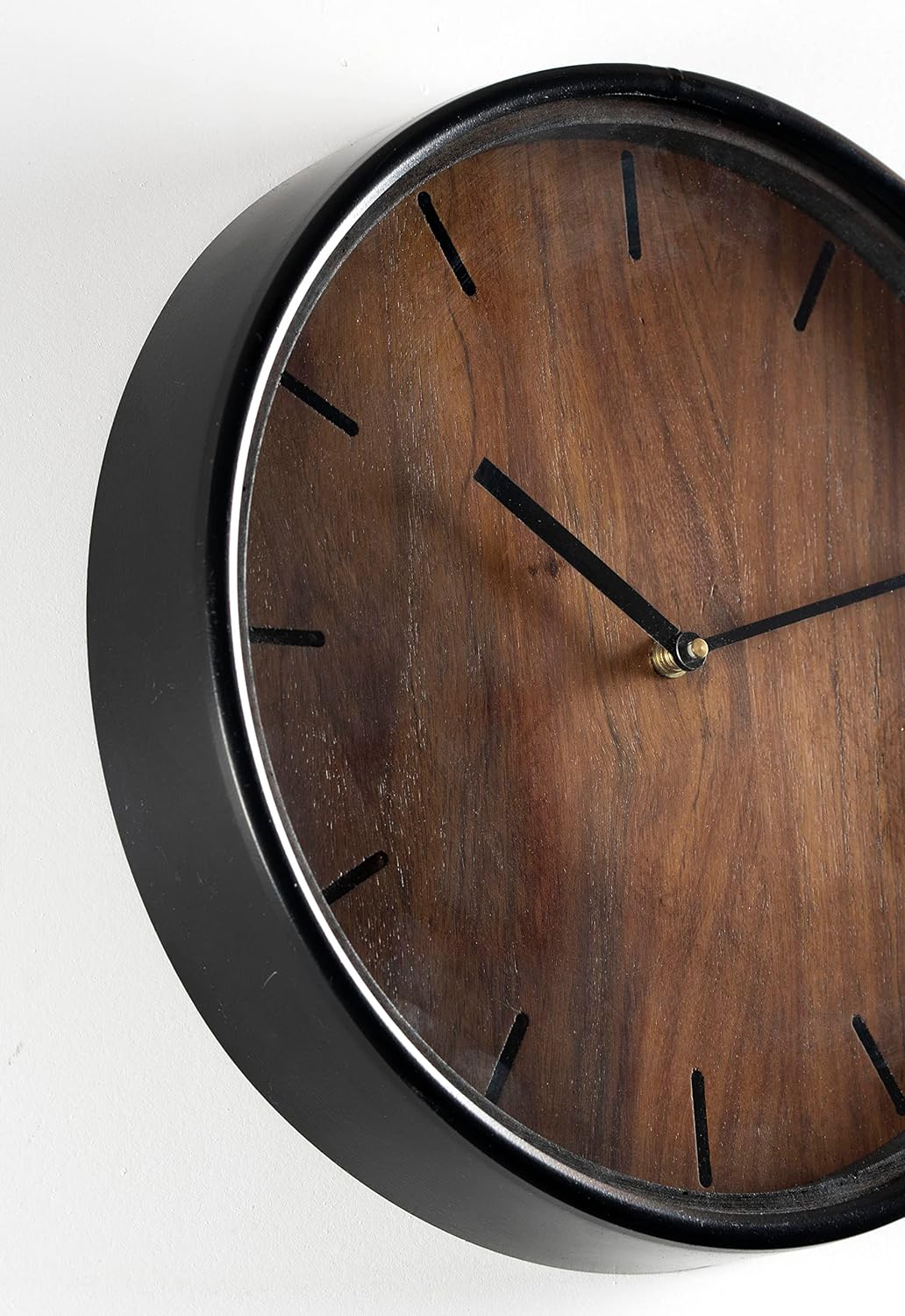 Zoya Wooden Polished Wall Clock-ArtyCraftz.com