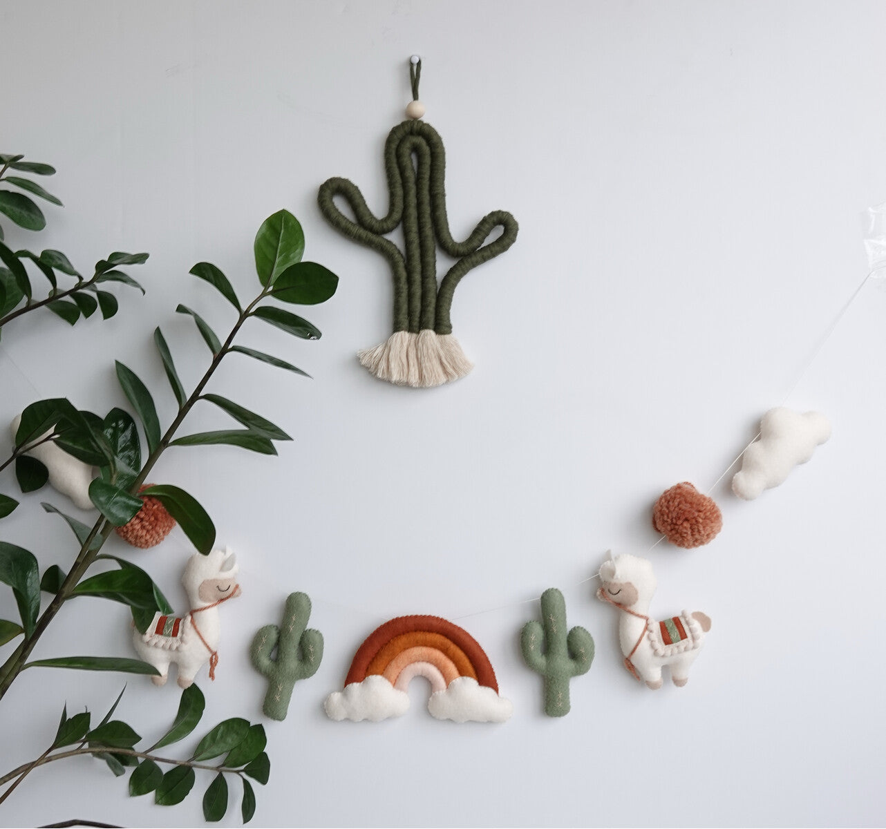 Cactus Macrame Wall Hanging