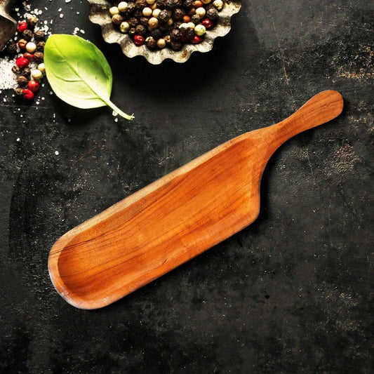 Acacia Wood Bat Tray for Serving Snacks - ArtyCraftz