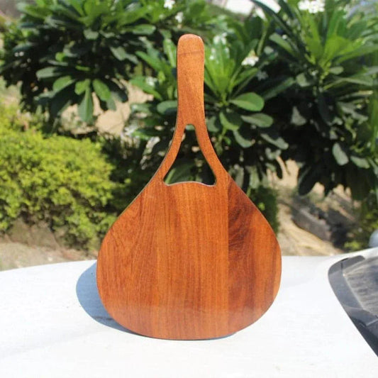Acacia Wood Cutting Board with long Wooden Handle - ArtyCraftz