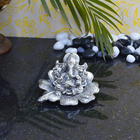 Aluminium Ganesha Showpiece - ArtyCraftz
