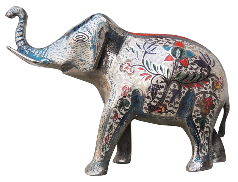 Handcrafted Brass Elephant for Showpiece