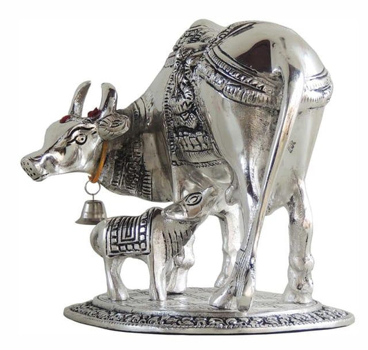 Aluminium Cow and Calf Idol