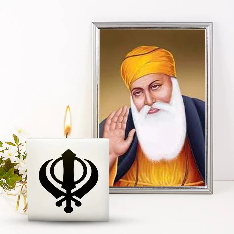 Aura Decor Unscented Waheguru Square Candle - ArtyCraftz