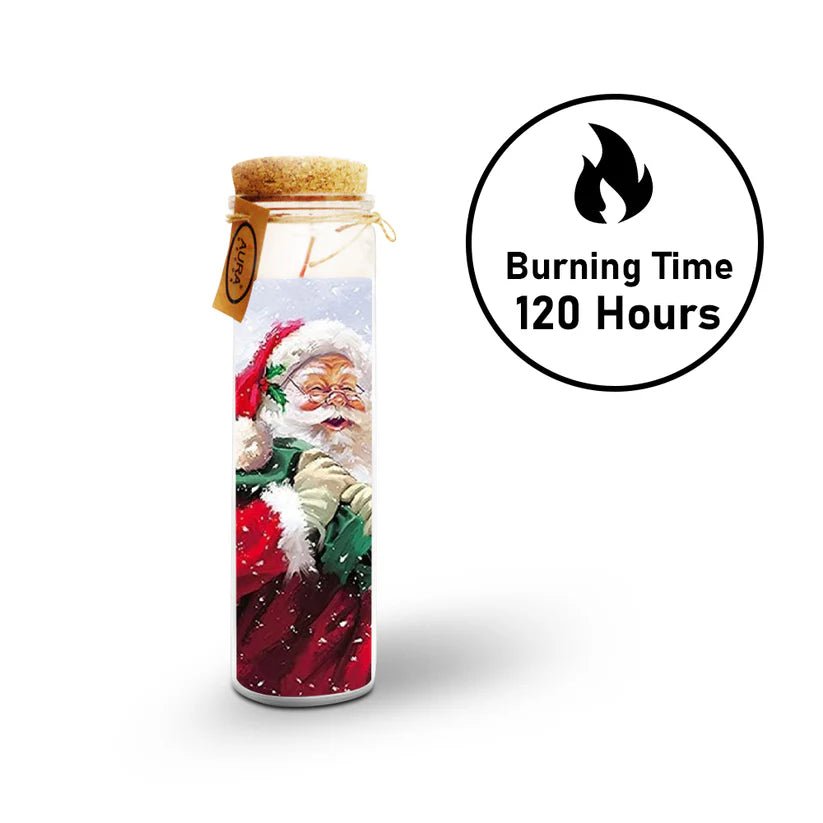 AuraDecor Unscented Christmas Santa with Bag Jar Candle - ArtyCraftz