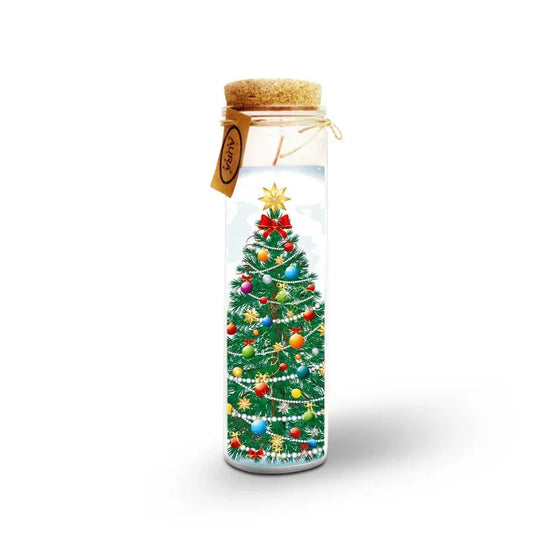 AuraDecor Unscented Christmas Tree Jar Candle - ArtyCraftz