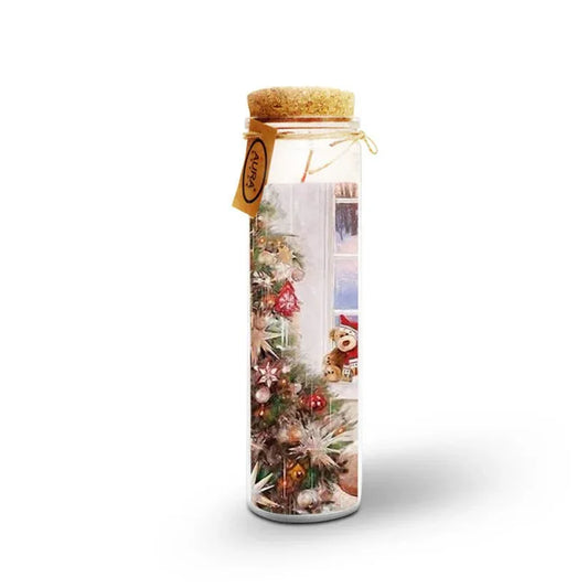 AuraDecor Unscented Christmas Tree with Window Jar Candle - ArtyCraftz