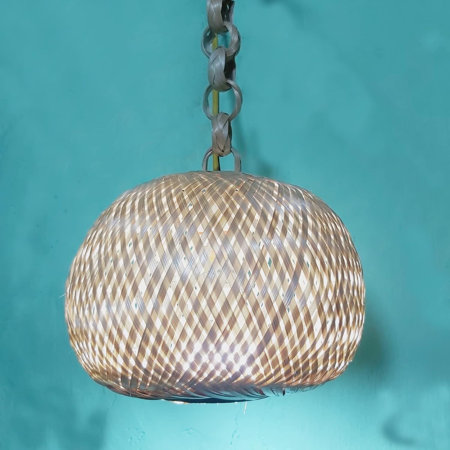 Bamboo Hanging Ball Lamp Shade - ArtyCraftz
