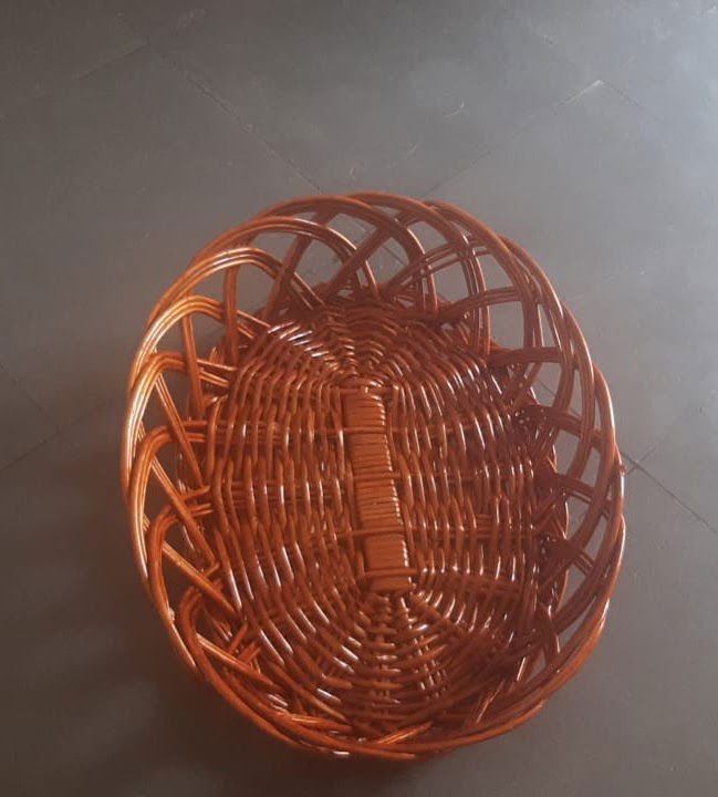 Bamboo Oval Cane Basket - ArtyCraftz