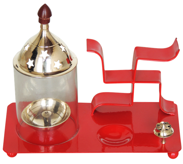 beautiful diyas diwali Iron & Brass Swastic Chimney - ArtyCraftz.com