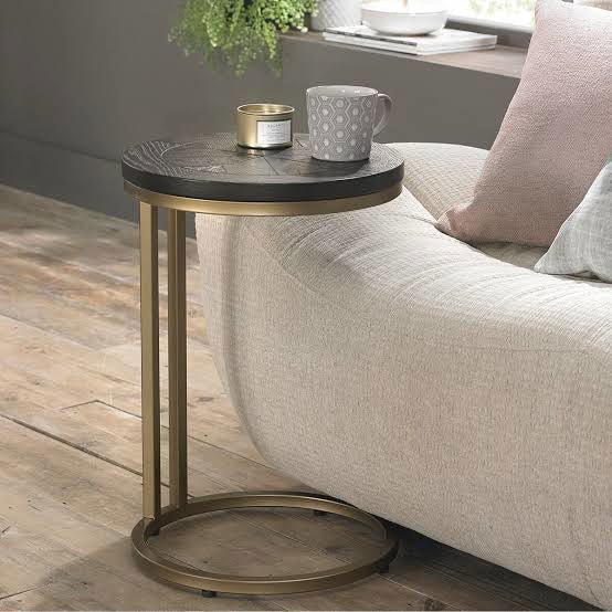 Bentley Design Rio Peppercorn Ash Round Sofa Table - ArtyCraftz