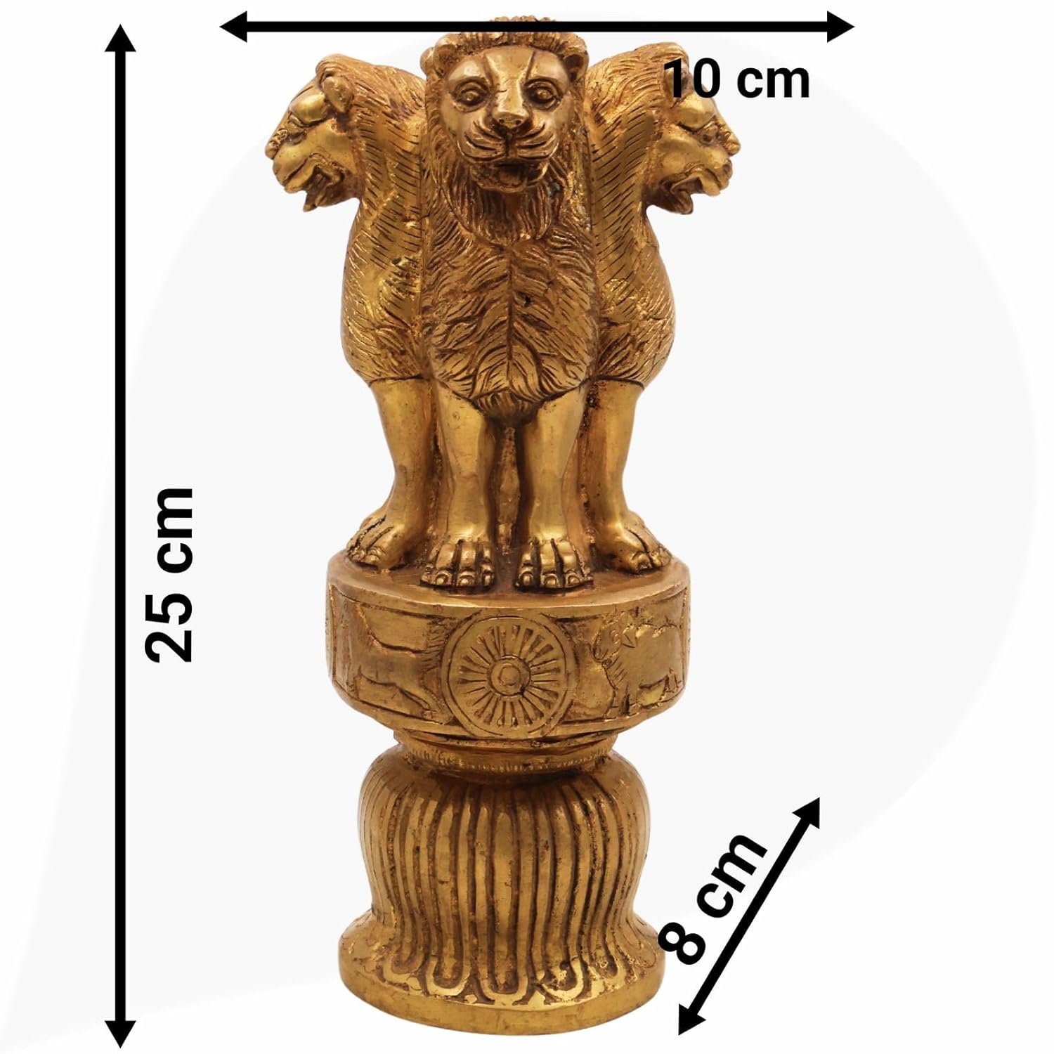 Bhunes Brass Ashoka Pillar - ArtyCraftz