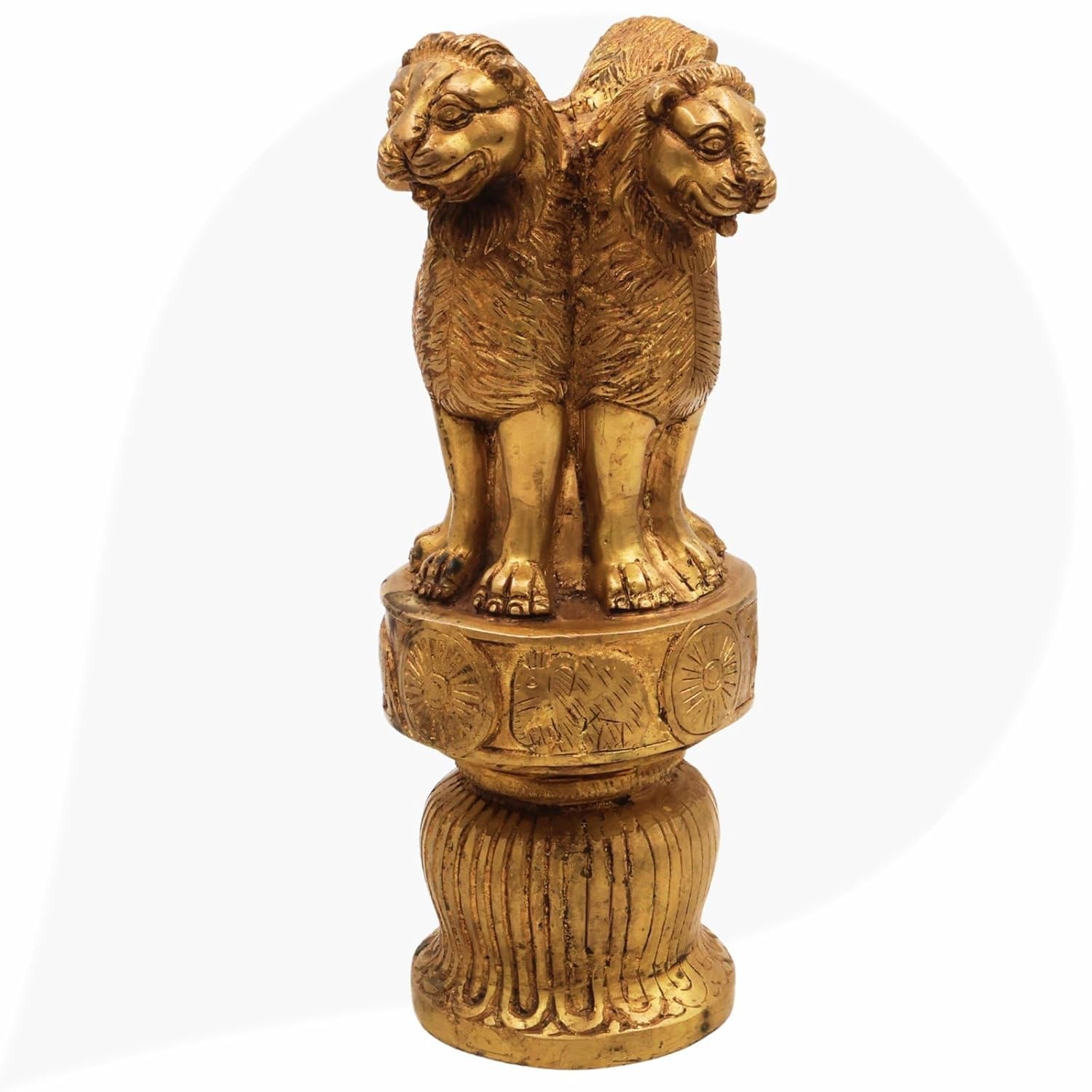 Bhunes Brass Ashoka Pillar - ArtyCraftz