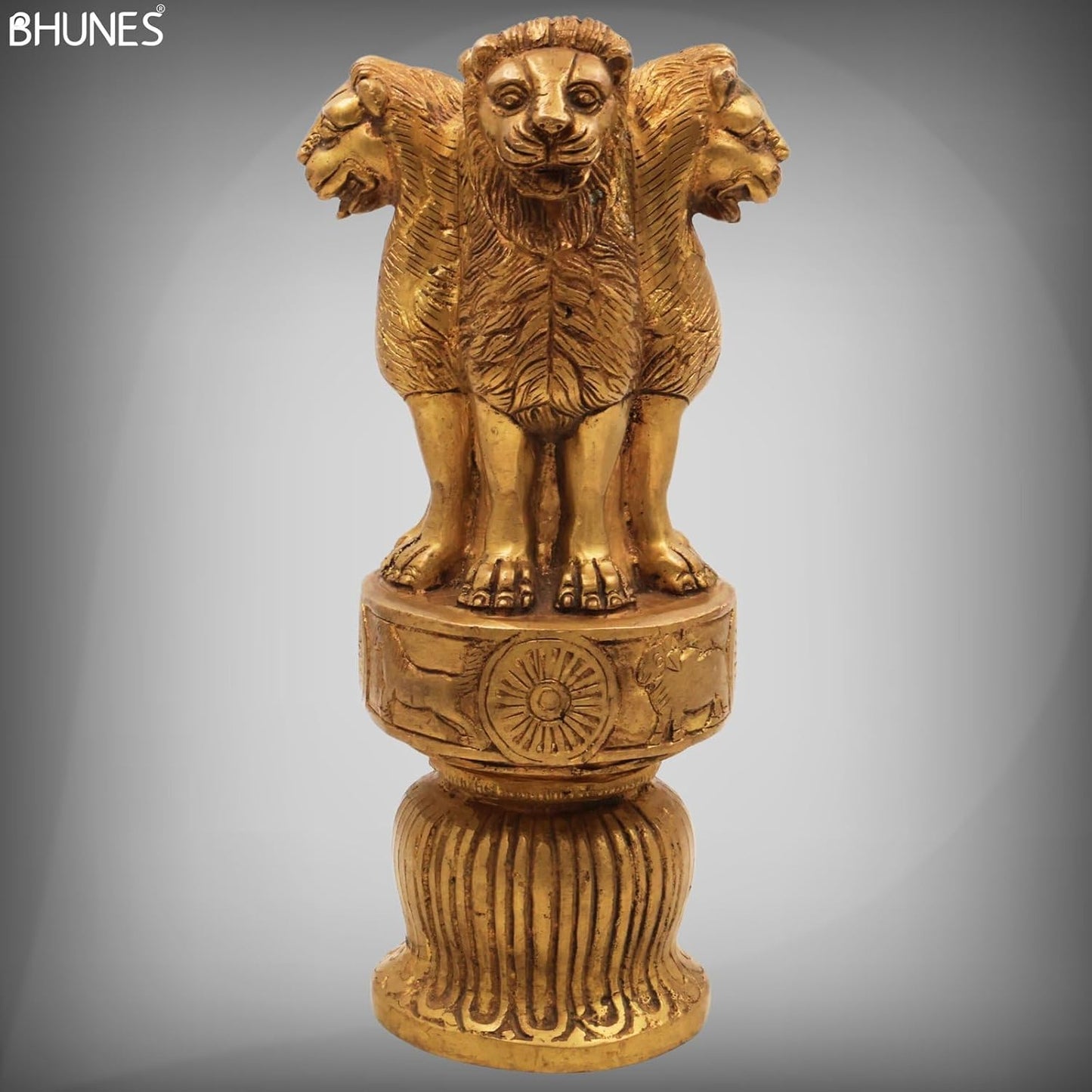 Bhunes Brass Ashoka Pillar - ArtyCraftz