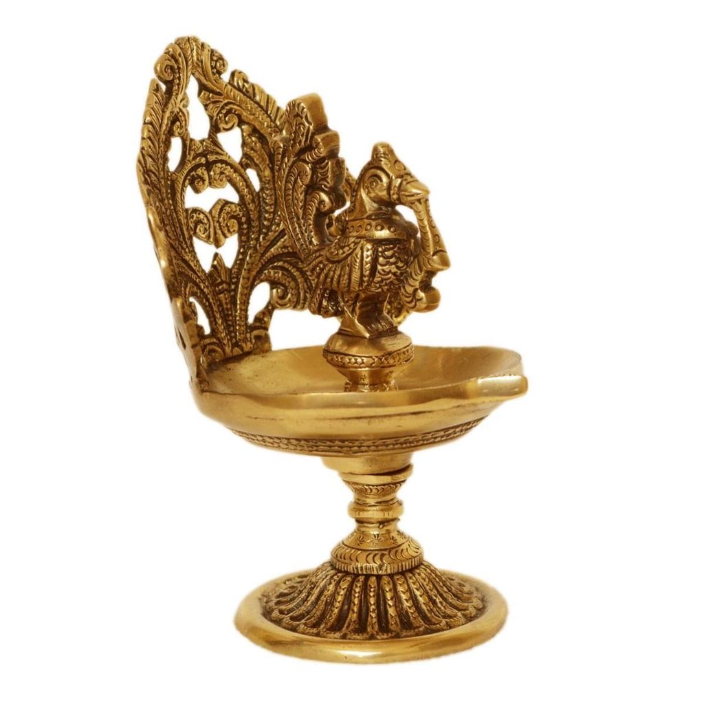 Brass Anna Paravai Poojai Lamp - ArtyCraftz