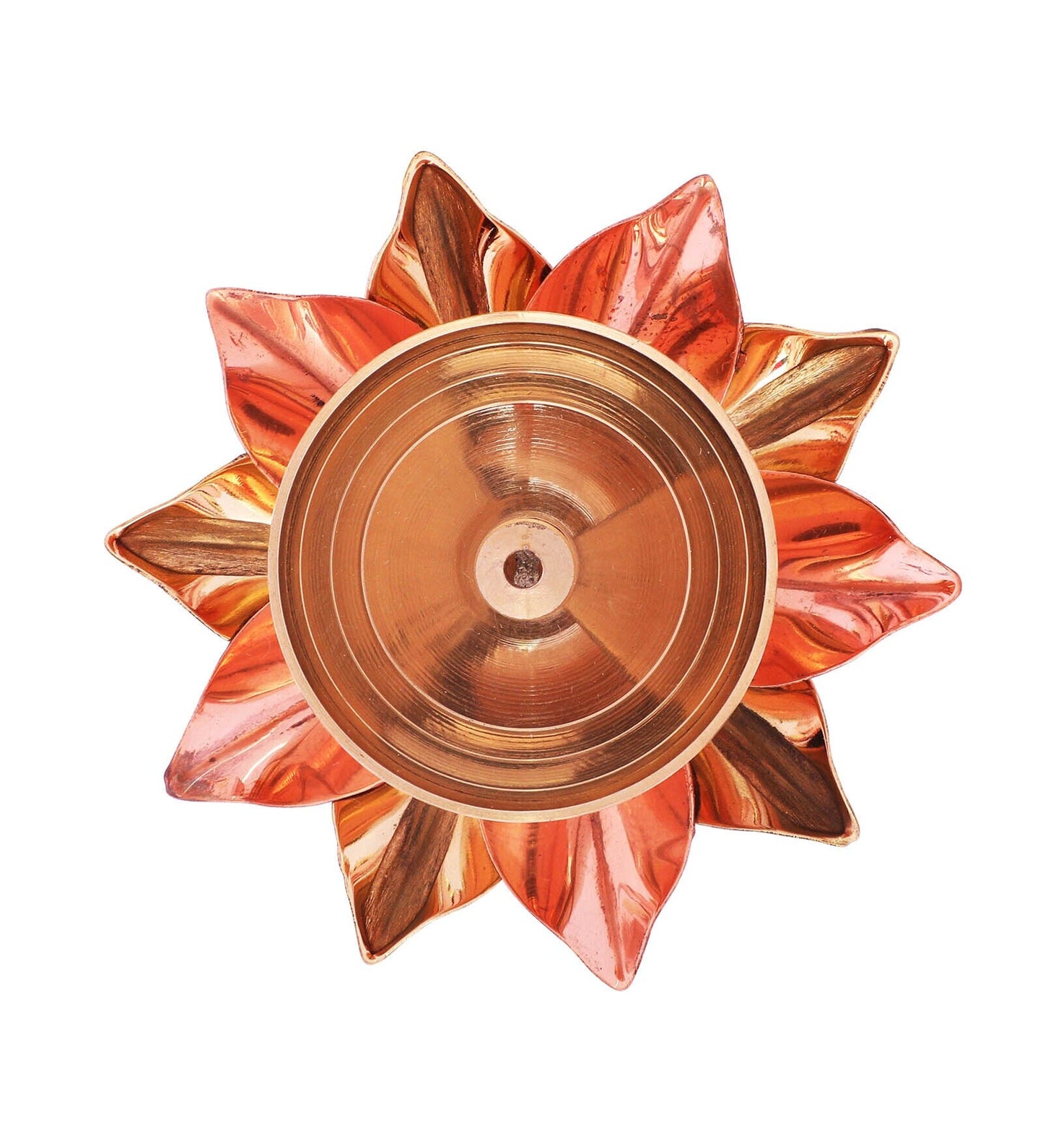 Brass Copper Lotus Flower Petals Kamal Shape Metal Diya