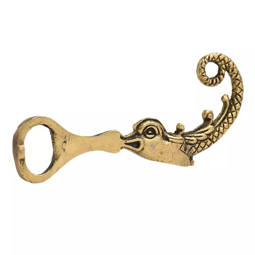 Brass Curved Fish Bottle Opener - ArtyCraftz