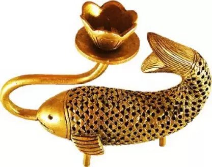 Brass Fish Candle Holder - ArtyCraftz