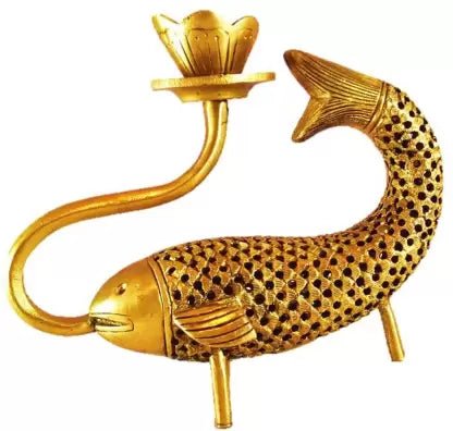 Brass Fish Candle Holder - ArtyCraftz