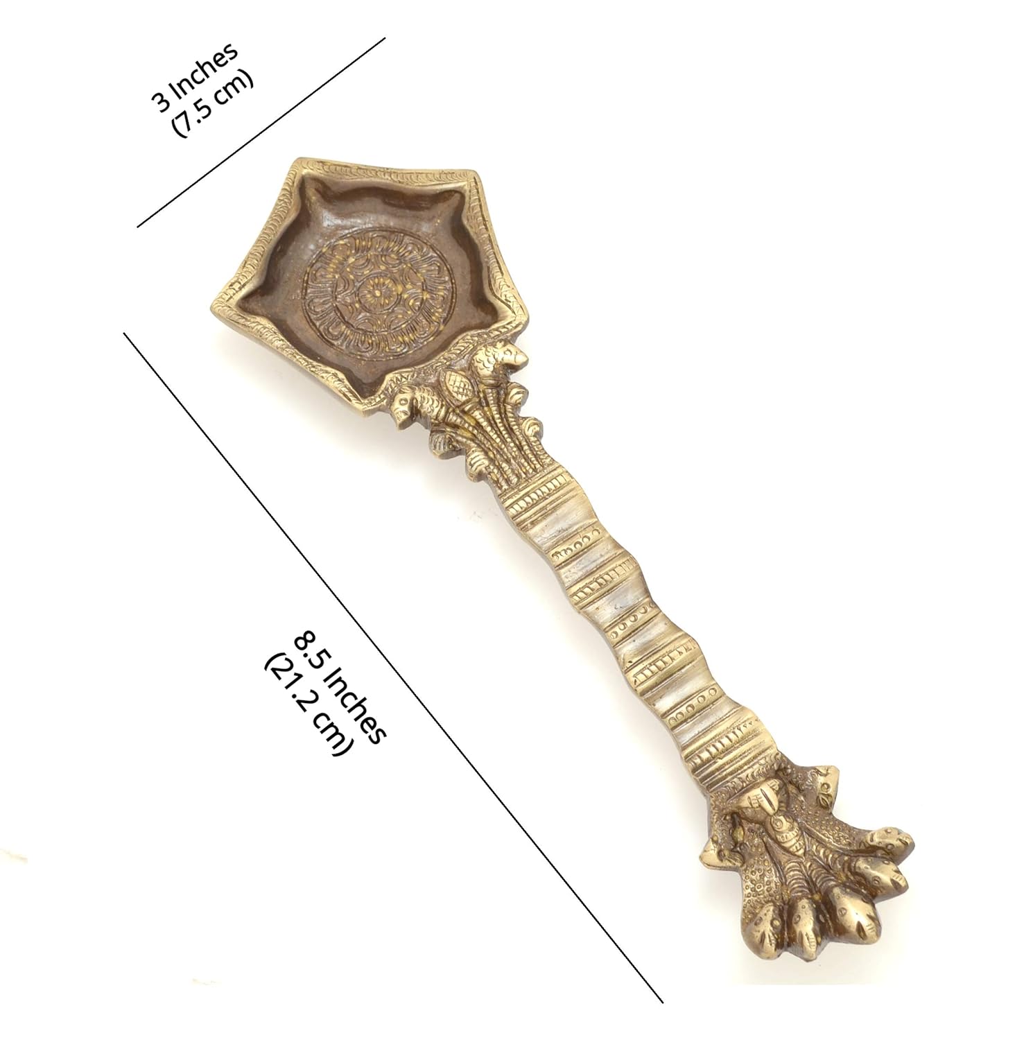 Brass Panchmukhi Nag Head Pooja lamp - ArtyCraftz