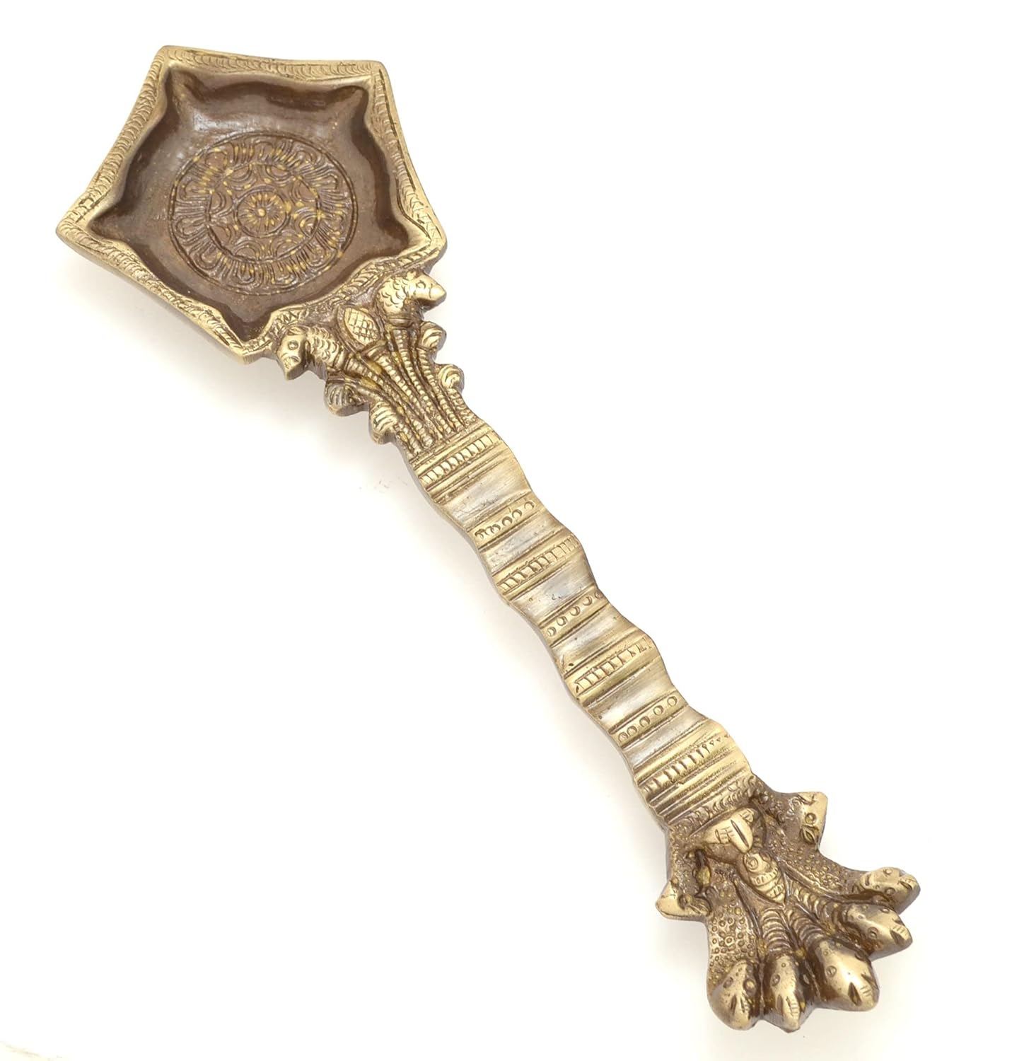 Brass Panchmukhi Nag Head Pooja lamp - ArtyCraftz