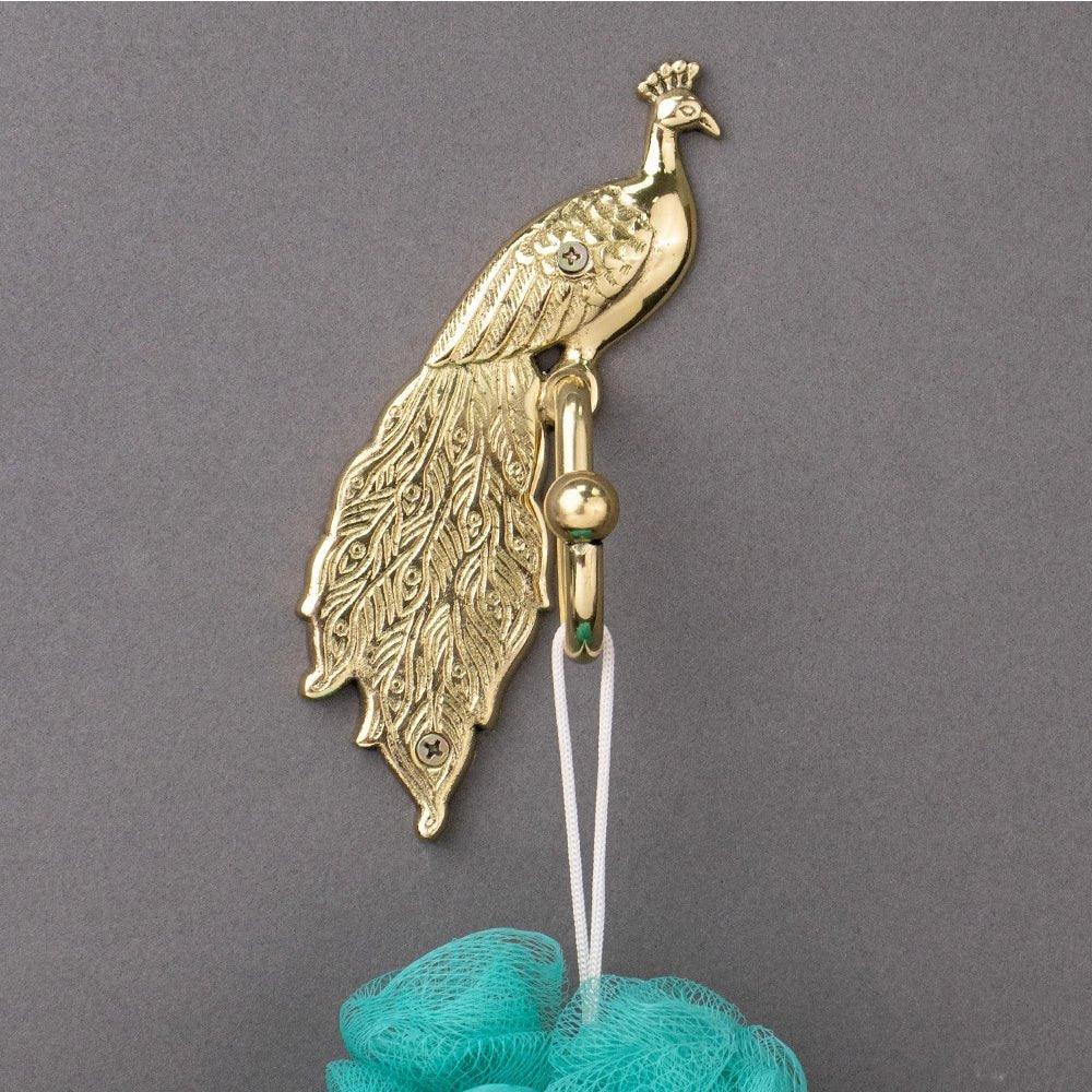Brass Peacock Hanger - ArtyCraftz