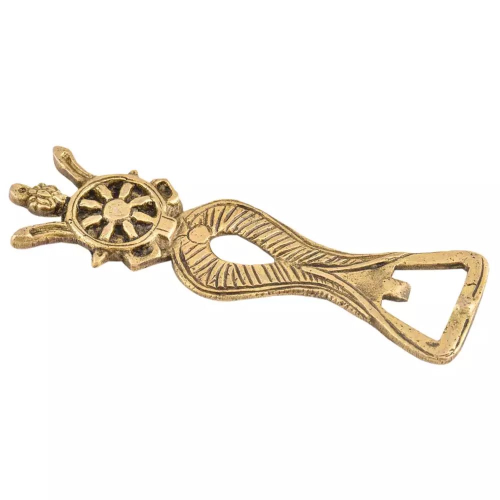 Brass Ship Helm Bottle Opener - ArtyCraftz