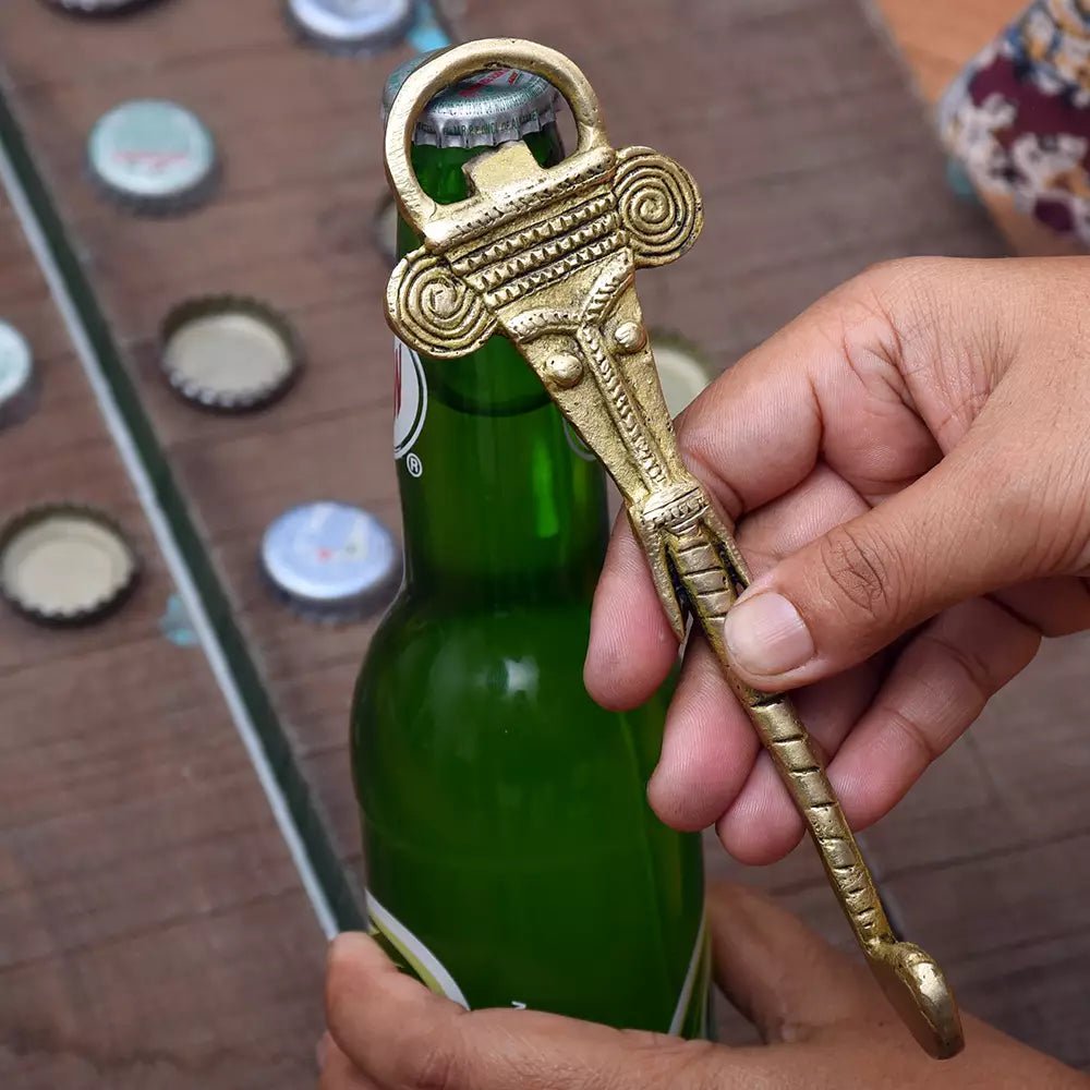 Brass Tribal Elephant Bottle Opener - ArtyCraftz