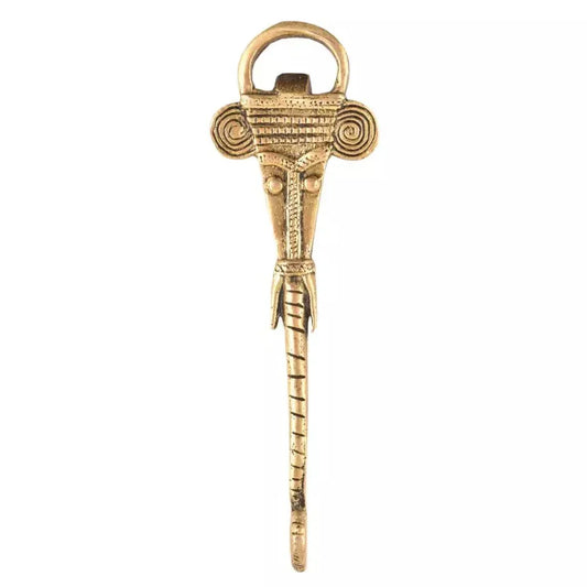 Brass Tribal Elephant Bottle Opener - ArtyCraftz