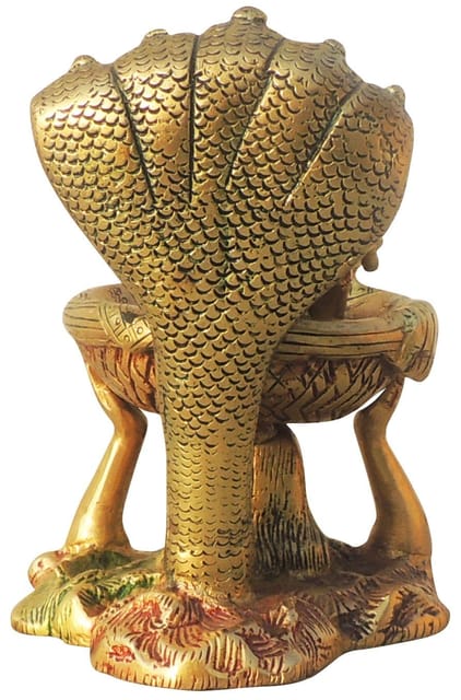 Brass Vasudev Carrying Baby Krishna Statue - ArtyCraftz