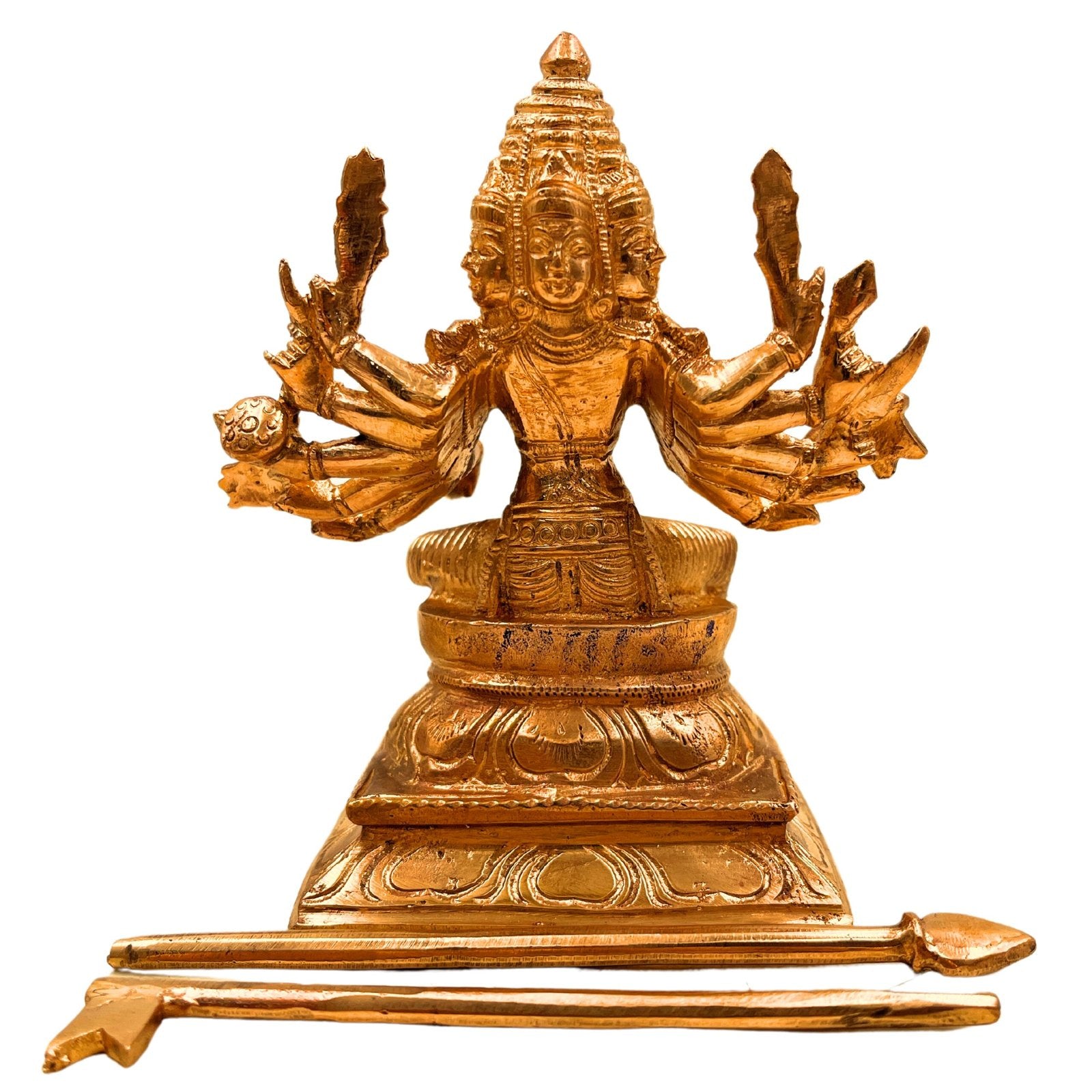 Bronze Aarumugam Statue - ArtyCraftz