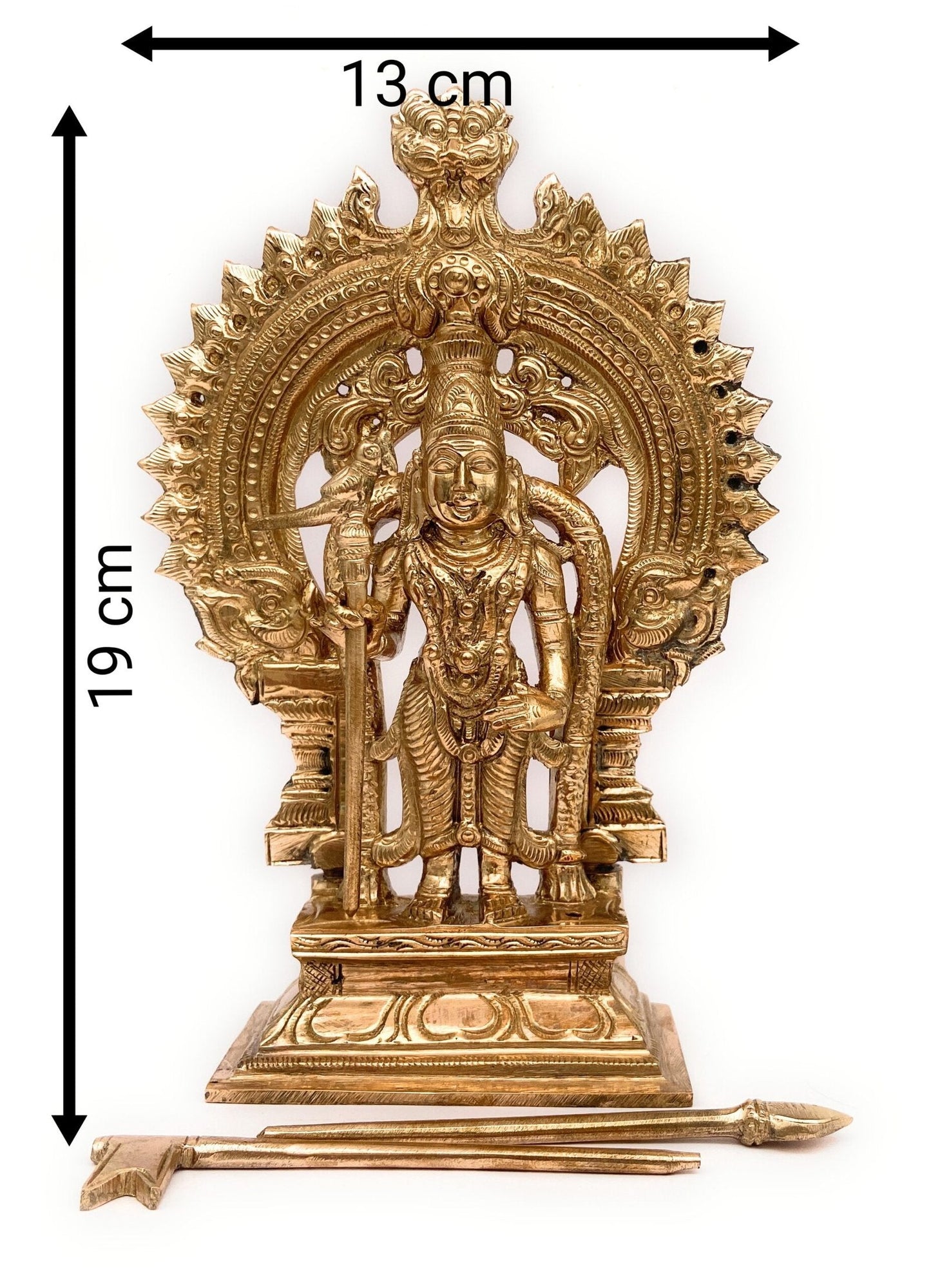 Bronze Palani Raja Murugan Statue - ArtyCraftz