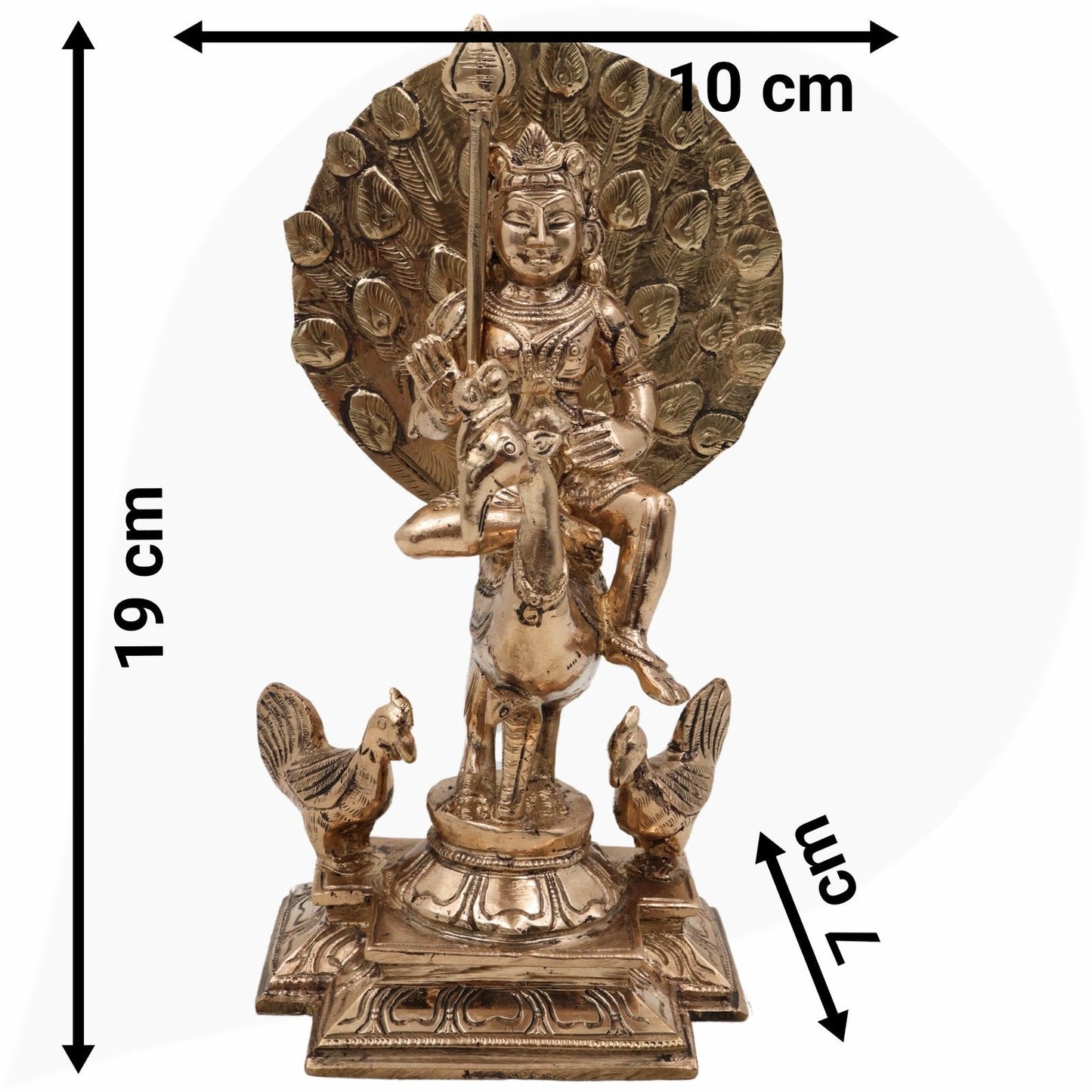 Bronze Swamimalai Murugan Statue - ArtyCraftz