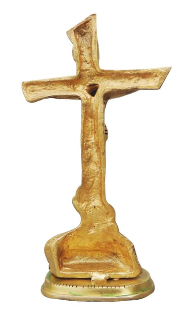 Brass Jesus Cross Idol