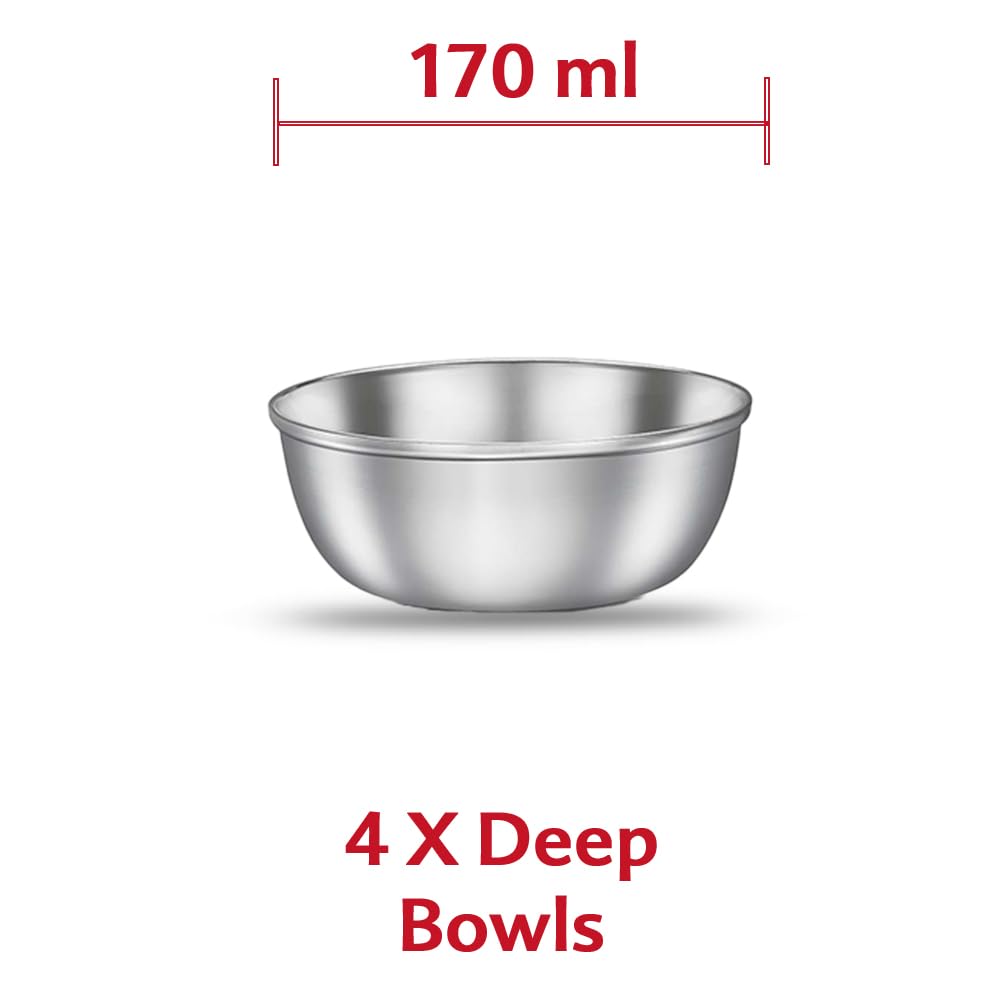 Classic Stainless Steel Dinner Set, Set of 16 Pieces - ArtyCraftz