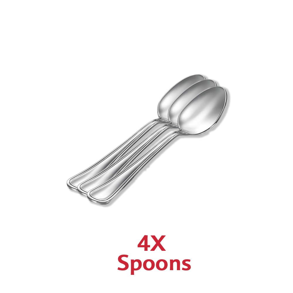 Classic Stainless Steel Dinner Set, Set of 16 Pieces - ArtyCraftz