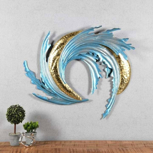 Decorative Metal Wave Wall Hanging for Home Decor and Gifting - ArtyCraftz