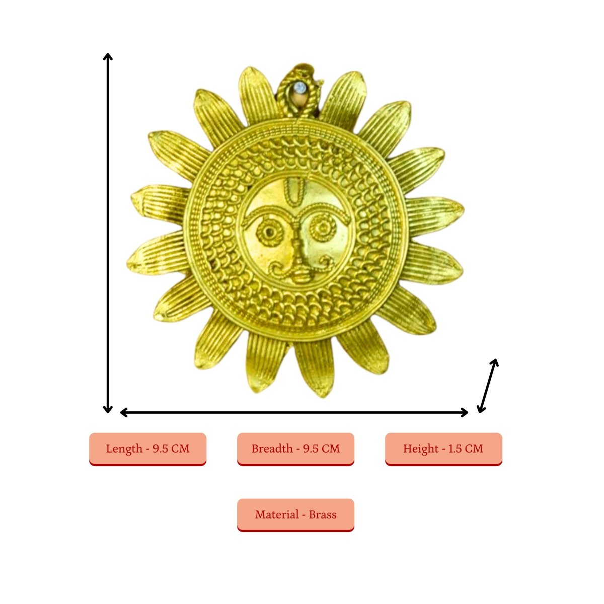 Dhokra Art Sunplate Home Decor