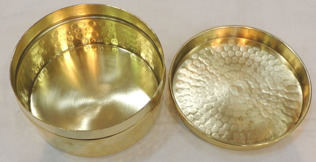 Brass Roti & Sweet Storage Box-ArtyCraftz.com