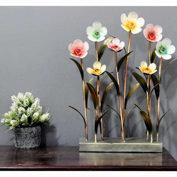 Beautiful Handmade Metal Flower Table Decor