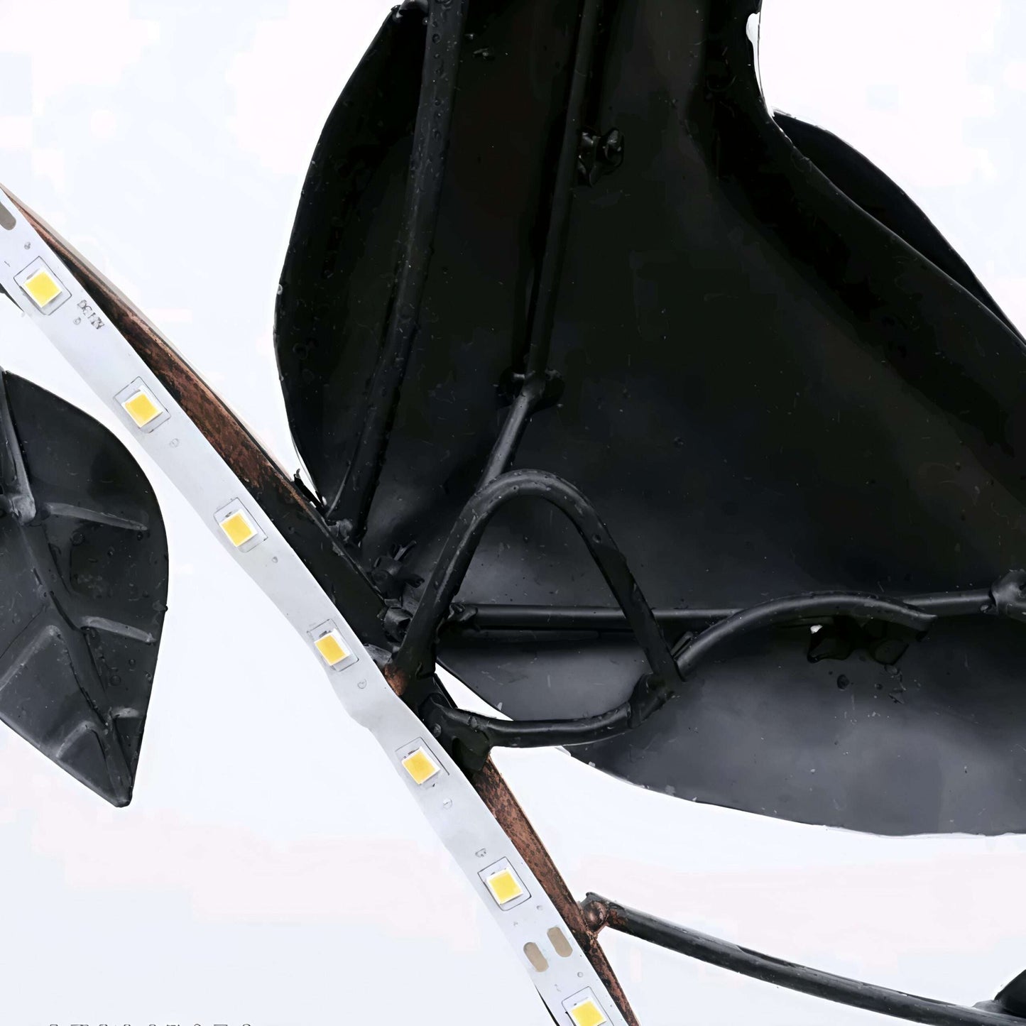 Elegant Ring of Birds Flowers and Leaves LED Iron Wall Art - ArtyCraftz