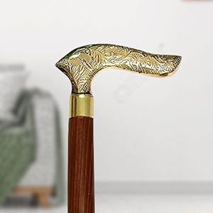 Handmade Wooden Folding Walking Stick - 36 Inches