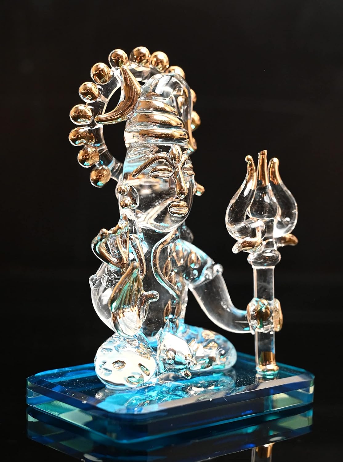 Glass Shiva Dashboard Idol - ArtyCraftz