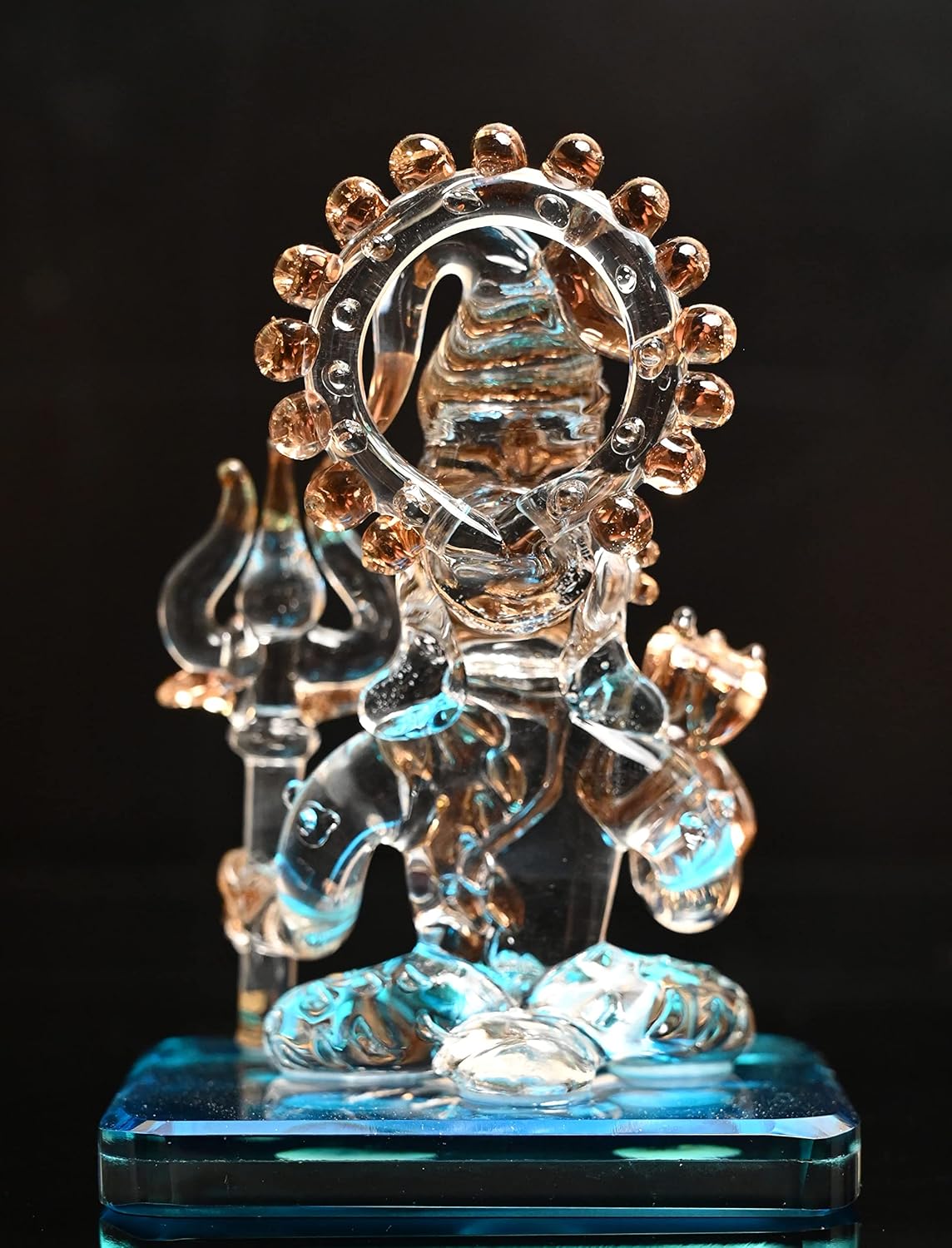Glass Shiva Dashboard Idol - ArtyCraftz