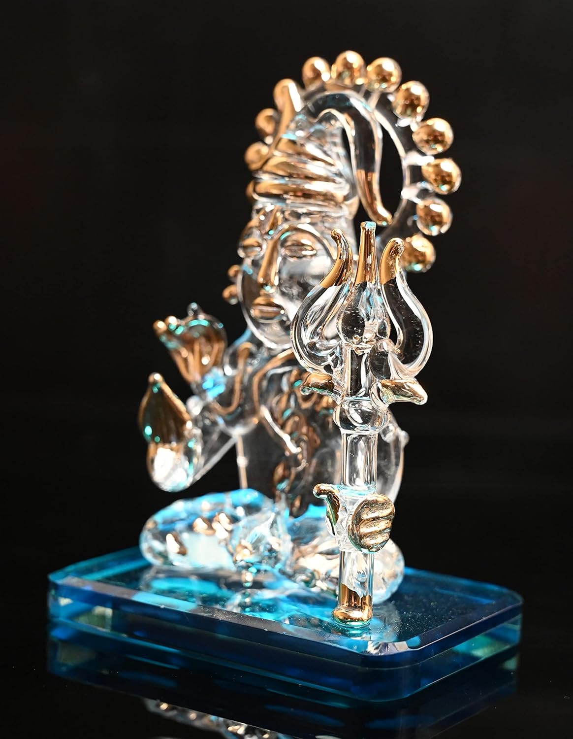 Glass Shiva Dashboard Idol - ArtyCraftz