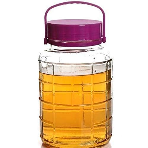 Glass Storage Jar With Handle - ArtyCraftz