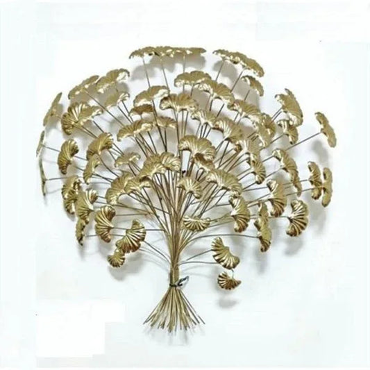 Golden Metal Finish Tree Wall Art - ArtyCraftz